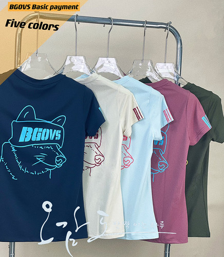 韩国24夏BGOVS羽毛球服速干短袖