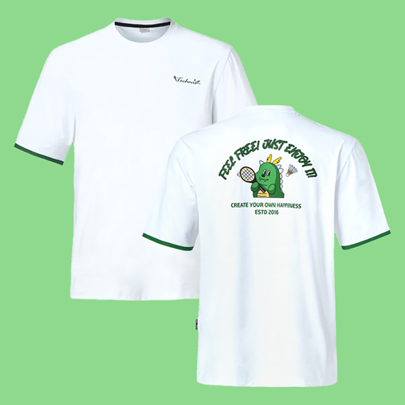 2024春夏新品Technist韩国羽毛球服男女同款运动短袖速干吸汗T恤4