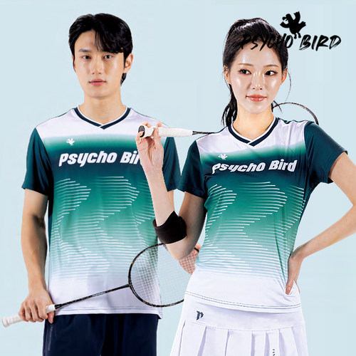 2026春夏新品PSYCHO BIRD韩国佩极轻品牌男女速干吸汗短袖运动T恤