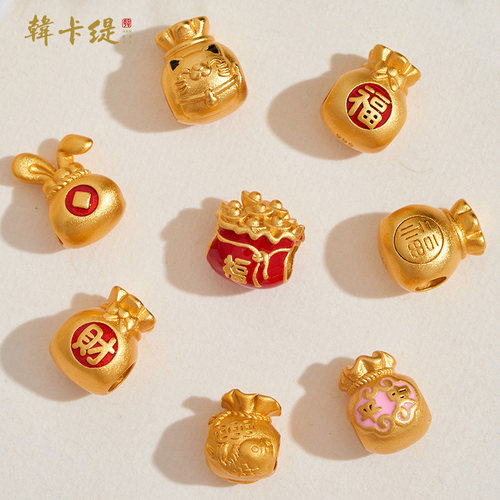 韩卡缇古法沙金强保色抗压隔珠