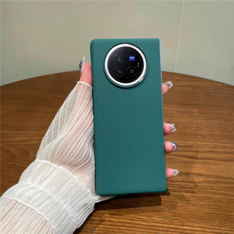 适用vivoxfold3手机壳XFold3pro折叠屏xfold2新款纯色肤感磨砂硬外壳男女时尚日韩全包防摔小清新轻薄保护套