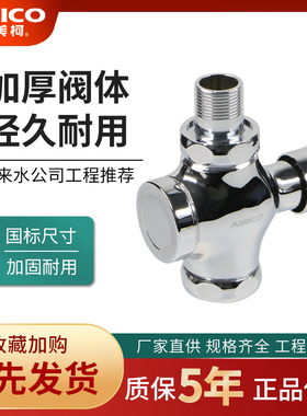 正品埃美柯BD36A大便冲洗阀全铜缓冲延时自闭式6分公厕冲水阀DN20