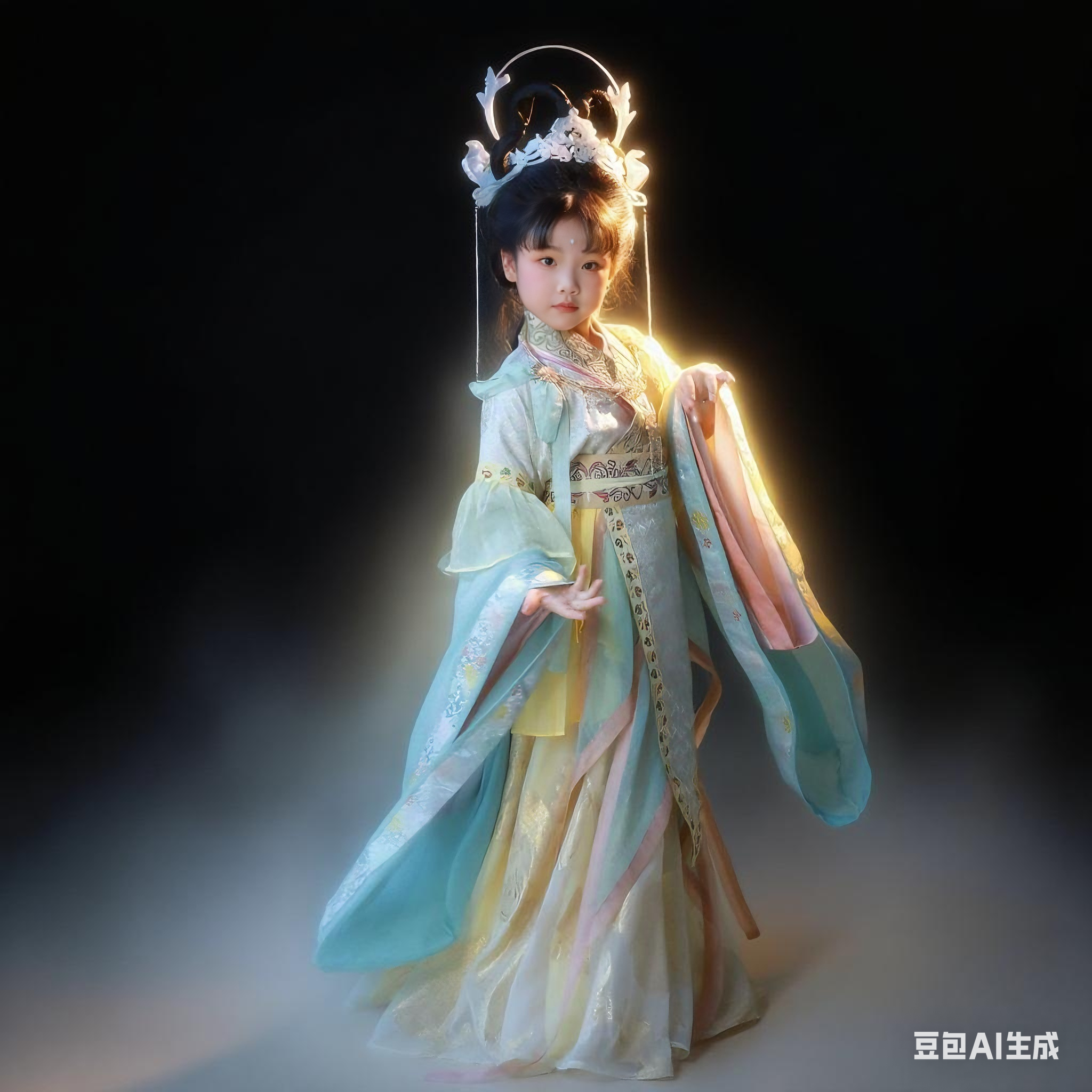 玺儿制作童装 魏晋 神仙服月下仙