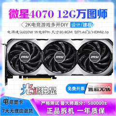 微星RTX4070/4070S VENTUS万图师2X 12G OC台式4060TI 8G二手显卡