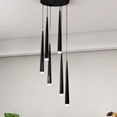 自由光灯饰led西餐厅吧台吊灯 创意咖啡厅奶茶店金色多头吊线灯