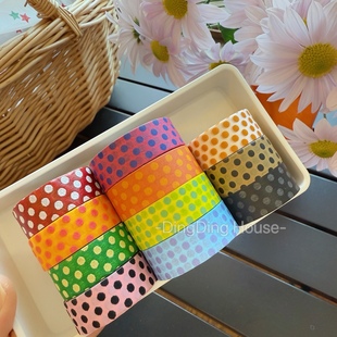 【分装】日本MT波点和纸胶带合集 展会限定绝版植绒手帐装饰素材