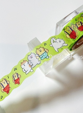 分装|mindwave 咕噜猫和纸胶带 异形手帐拼贴素材