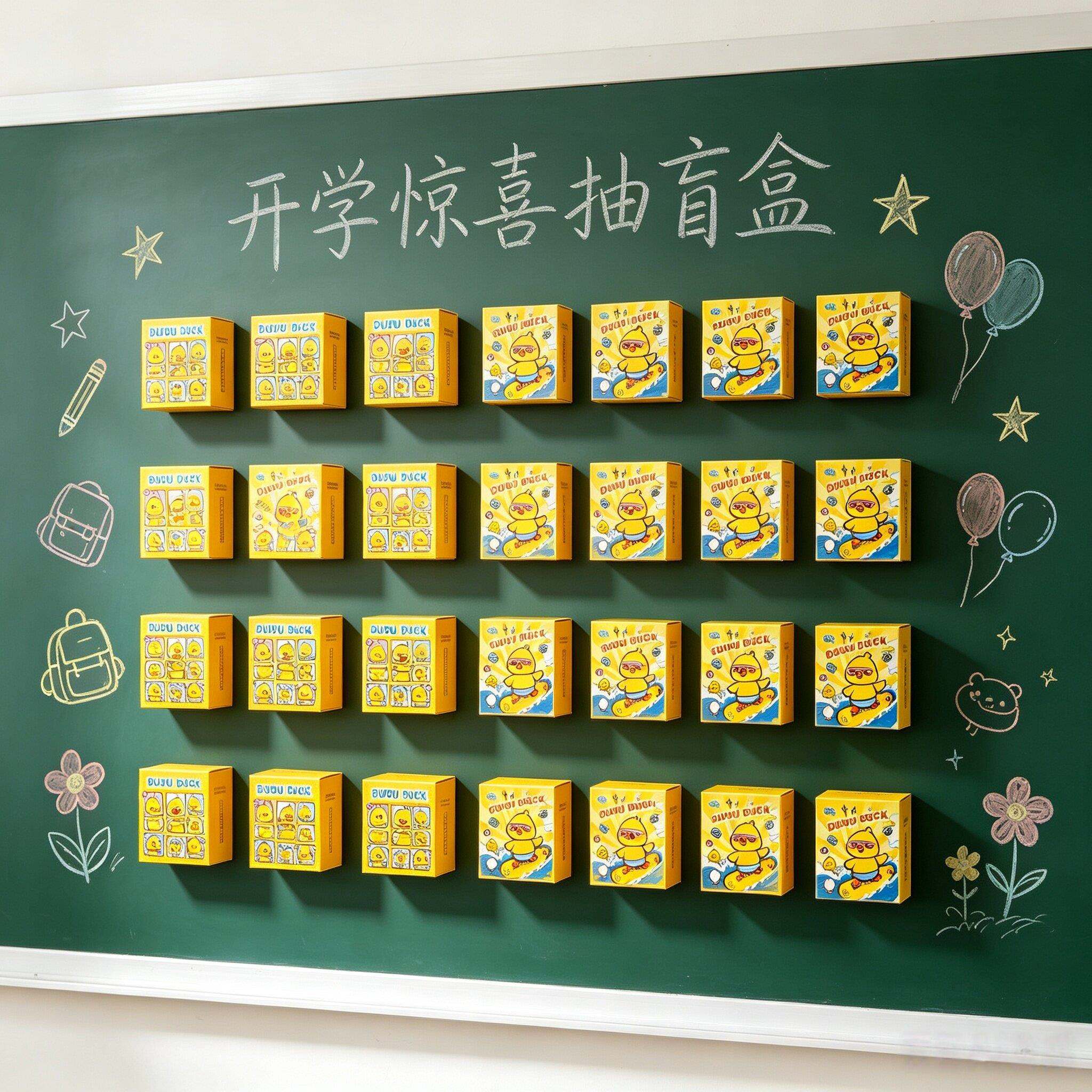 开学礼物小黄鸭盲盒文具大礼包