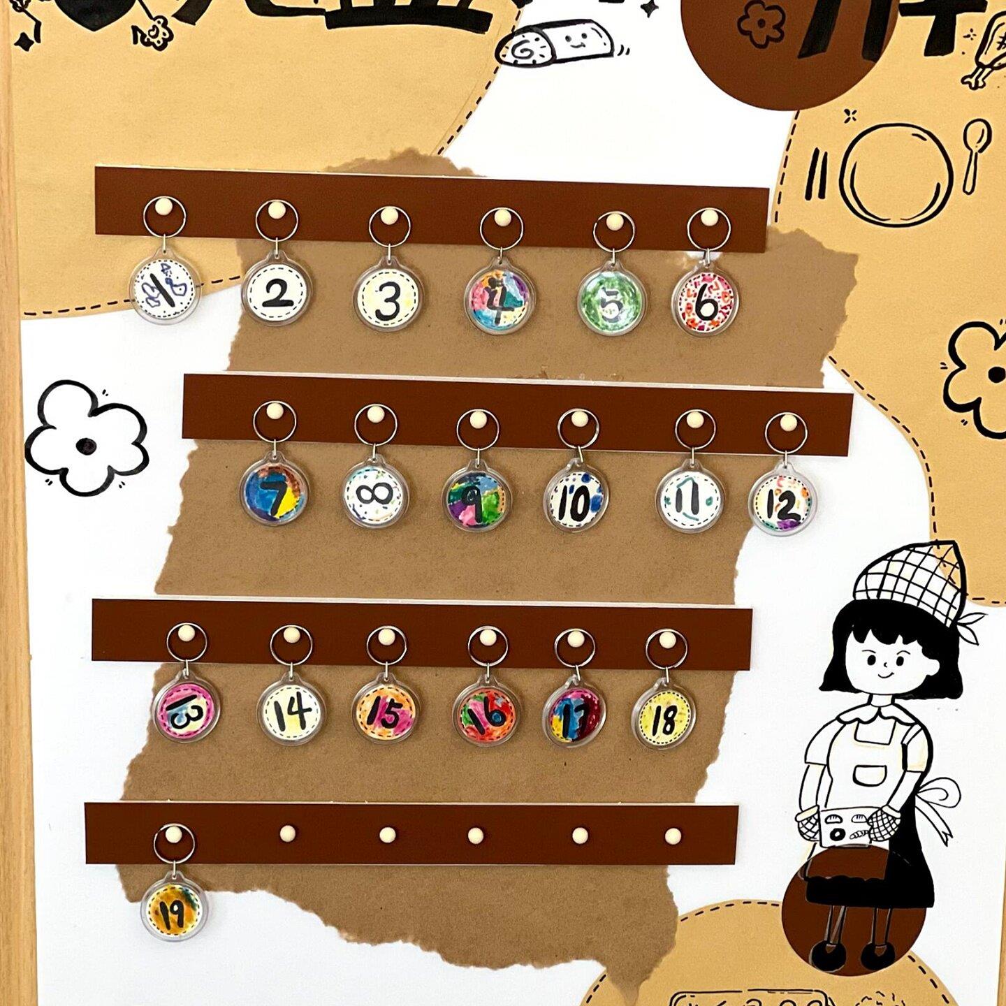 幼儿园进区卡牌区域规则牌签到墙