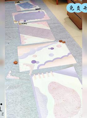 幼儿园环创手撕花瓣纸雪梨纸
