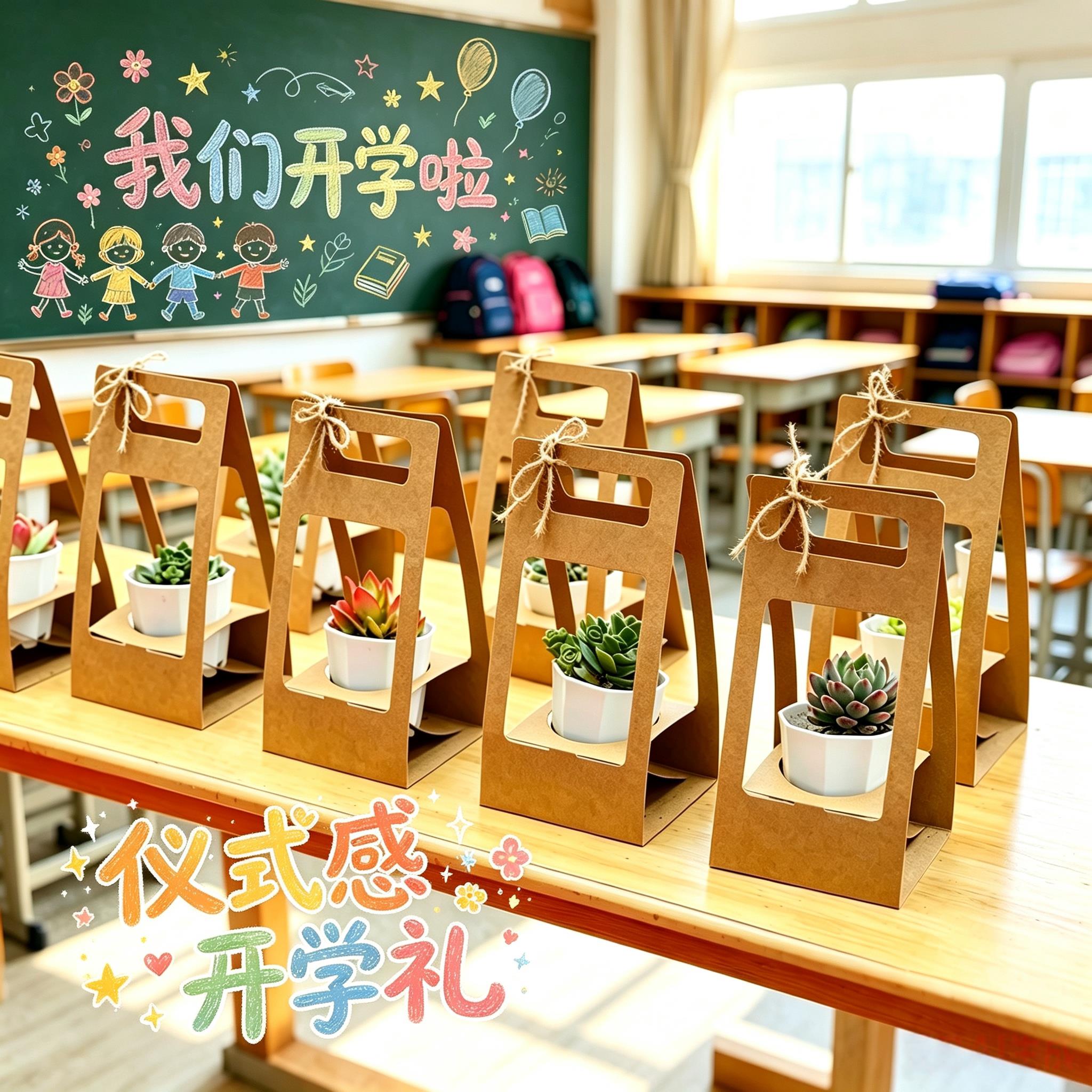 开学礼物多肉手提盒伴手礼幼儿园