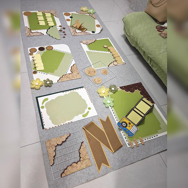 幼儿园开学森系绿色卡纸环创装饰