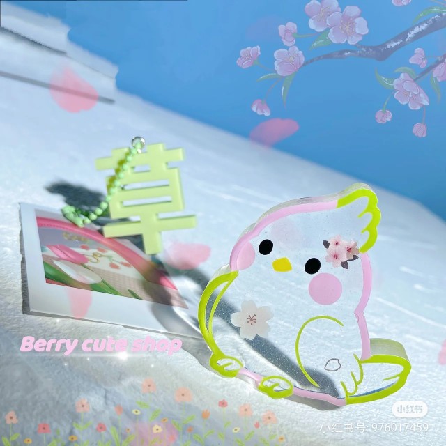 原PO授权 QUEENT滴胶手作 流沙模具 和风日系 玄凤鹦鹉 0182