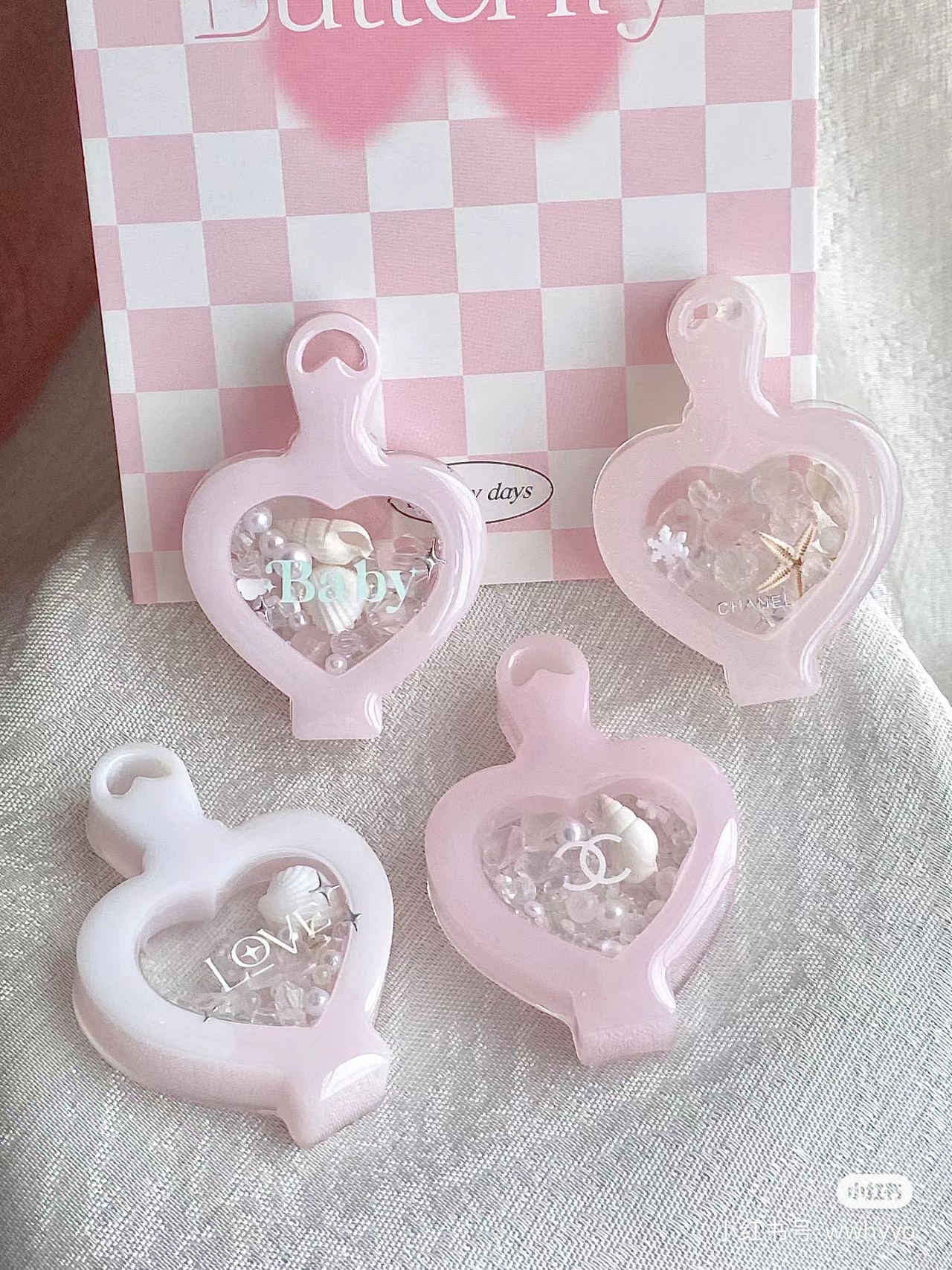 QUEENT流沙模具爱心香水瓶