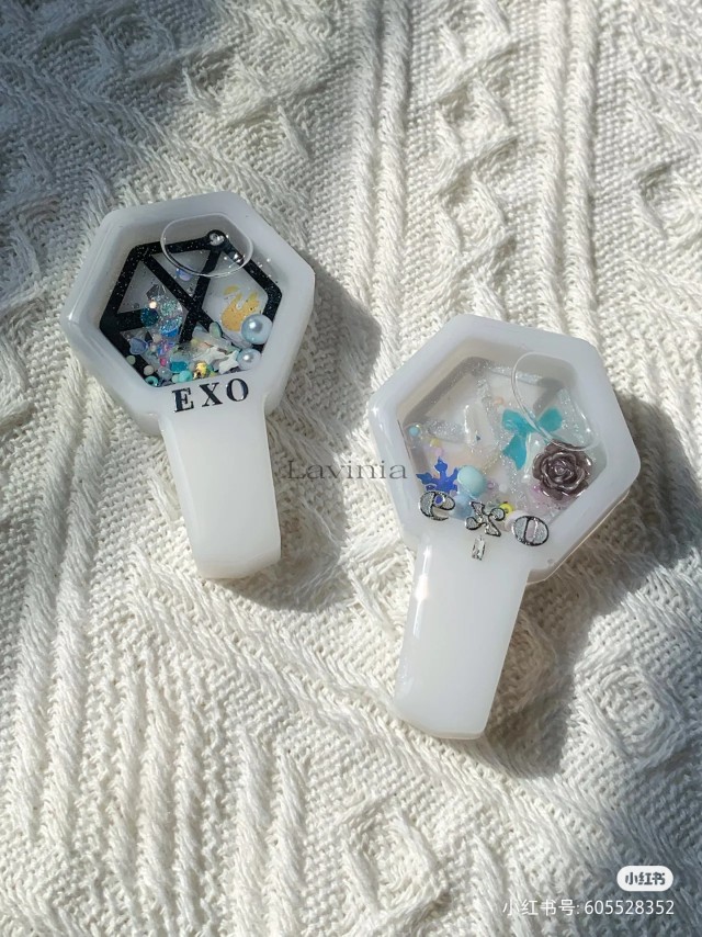 原PO授权   QUEENT流沙模具 爱丽棒 EXO应援棒 0282
