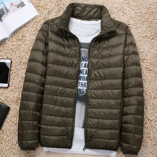 轻薄羽绒服男2025秋冬新款立领短款薄超轻超薄轻便保暖白鸭绒外套