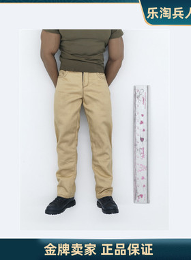 1/6潮流兵人散件黄色休闲裤  AT027/M34/35强壮肌肉男素体用 现货