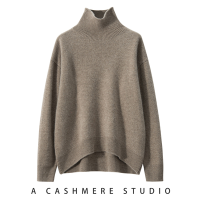 100%纯山羊绒王菲同款~针织毛衣