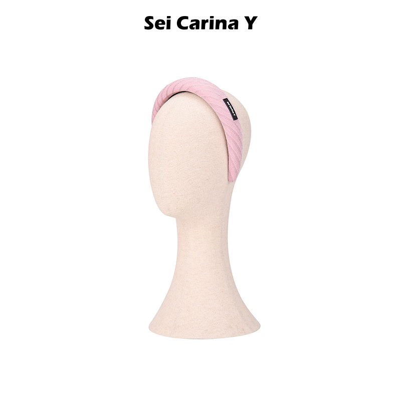 Sei Carina Y亮丝针织斜纹发箍女秋季甜美高级感头箍发饰不勒头