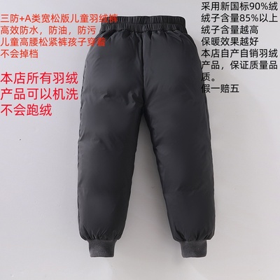 2024新款宝宝男童冬季羽绒裤