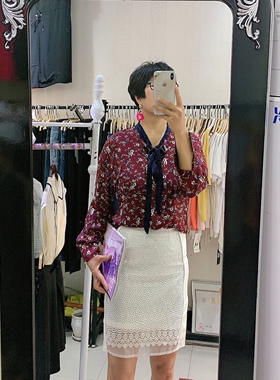 乔帛秋款 蕾丝短裙 包臀裙 孤品清版99元不退换女装百搭 特惠清仓