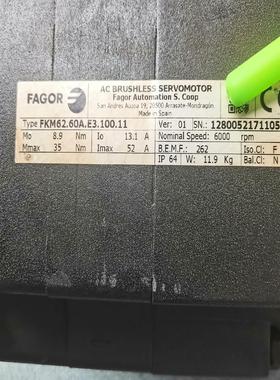 FkM6260AE310011伺服电机{天意设备}