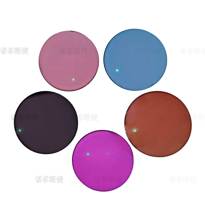 1.67超薄渐变色镜片防蓝光眼镜带度数可寄镜架配镜1.61太阳下变色