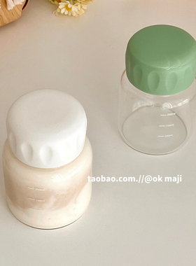 韩国ins风简约迷你玻璃杯子女便携水瓶带盖牛奶豆浆杯水杯