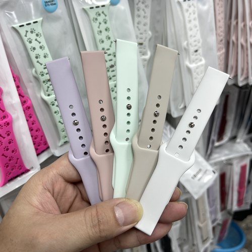 【华强北优选】夏天新色运动液态硅胶watch通用手表带18/20/22mm