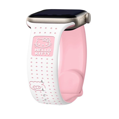【华强北优选】可爱点卡通KT猫适用苹果S10手表带iwatch987硅胶se