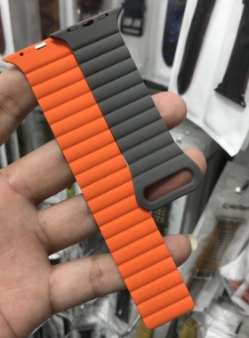 华强北优选硅胶磁吸s10手表带iwatch89新款applewatch运动42/45mm