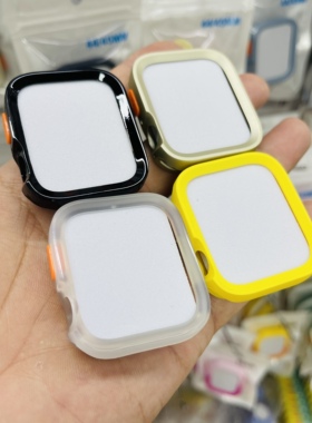 适用苹果iwatchS10手表带保护壳撞色applewatch s9表套s87654代se