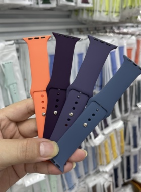 华强北2025新色适用iwatch10手表带HK11promax学生Mini硅胶S9腕带