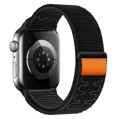 适用华强北手表带苹果s10尼龙魔术贴applewatch9 HK10PRO微穿戴se