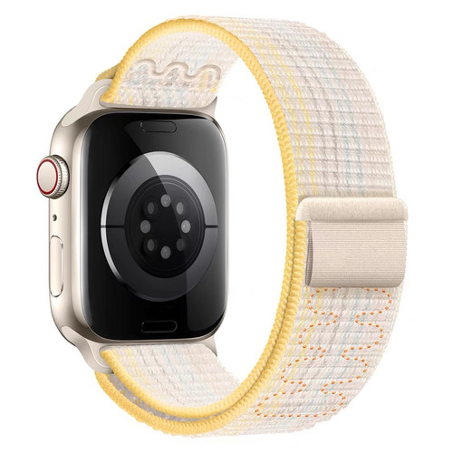 适用苹果s987654尼龙魔术贴iwatch10华强北HK10PRO微穿戴se手表带