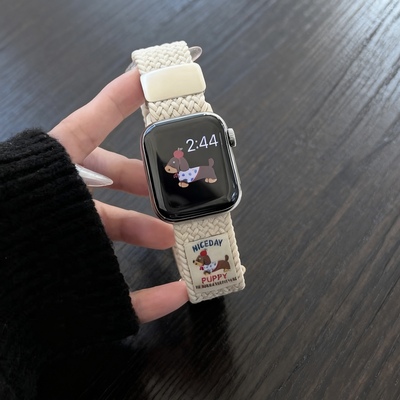 通用接口35MM子腾园/果芯云/好记星5G儿童腕电话手表透气替换表带