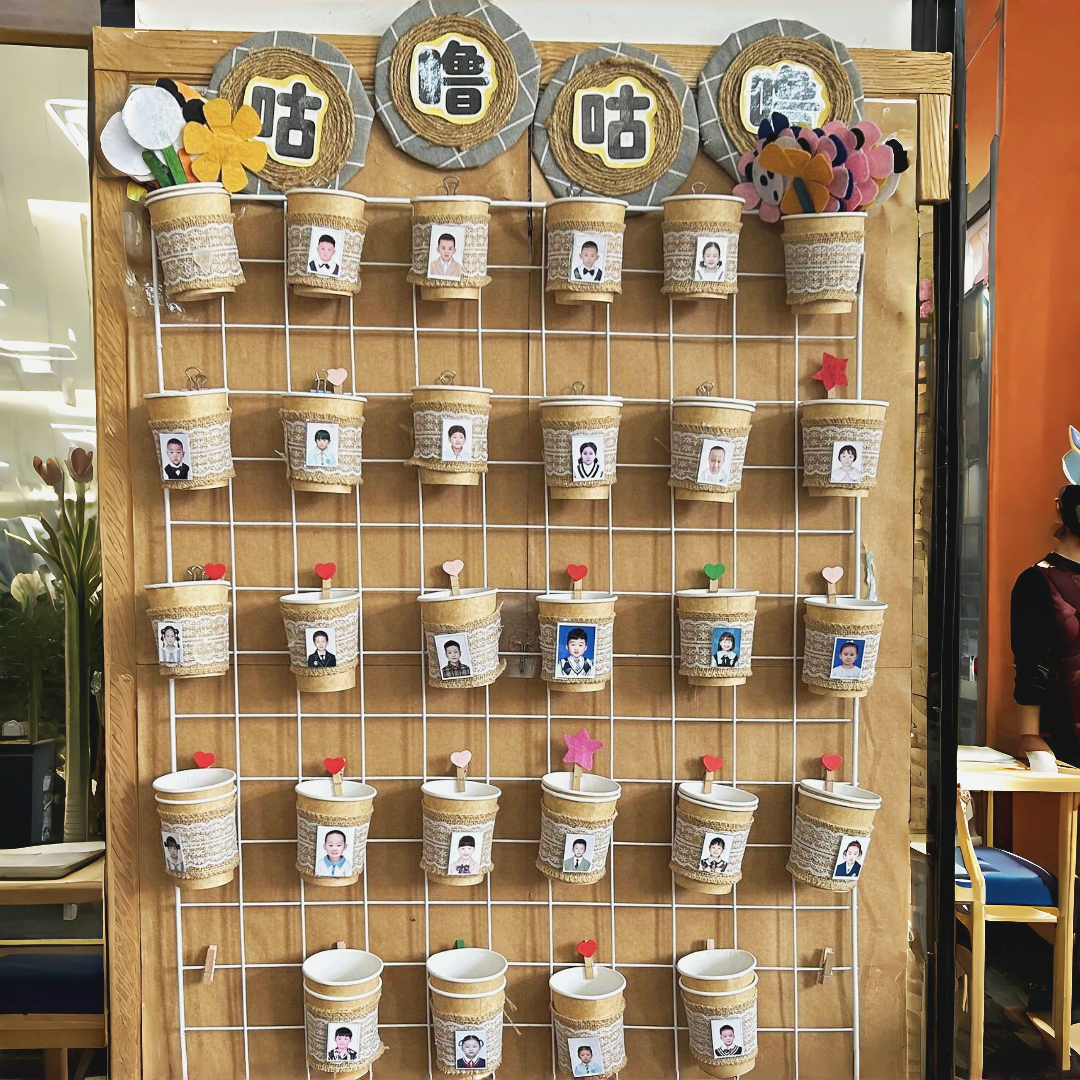 幼儿园小班喝水区域环创补水进区牌角墙班级装饰材料光盘行动环境