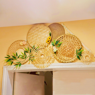 幼儿园教室门头环创布置班级竹编文化墙面国风手工创意新中式材料