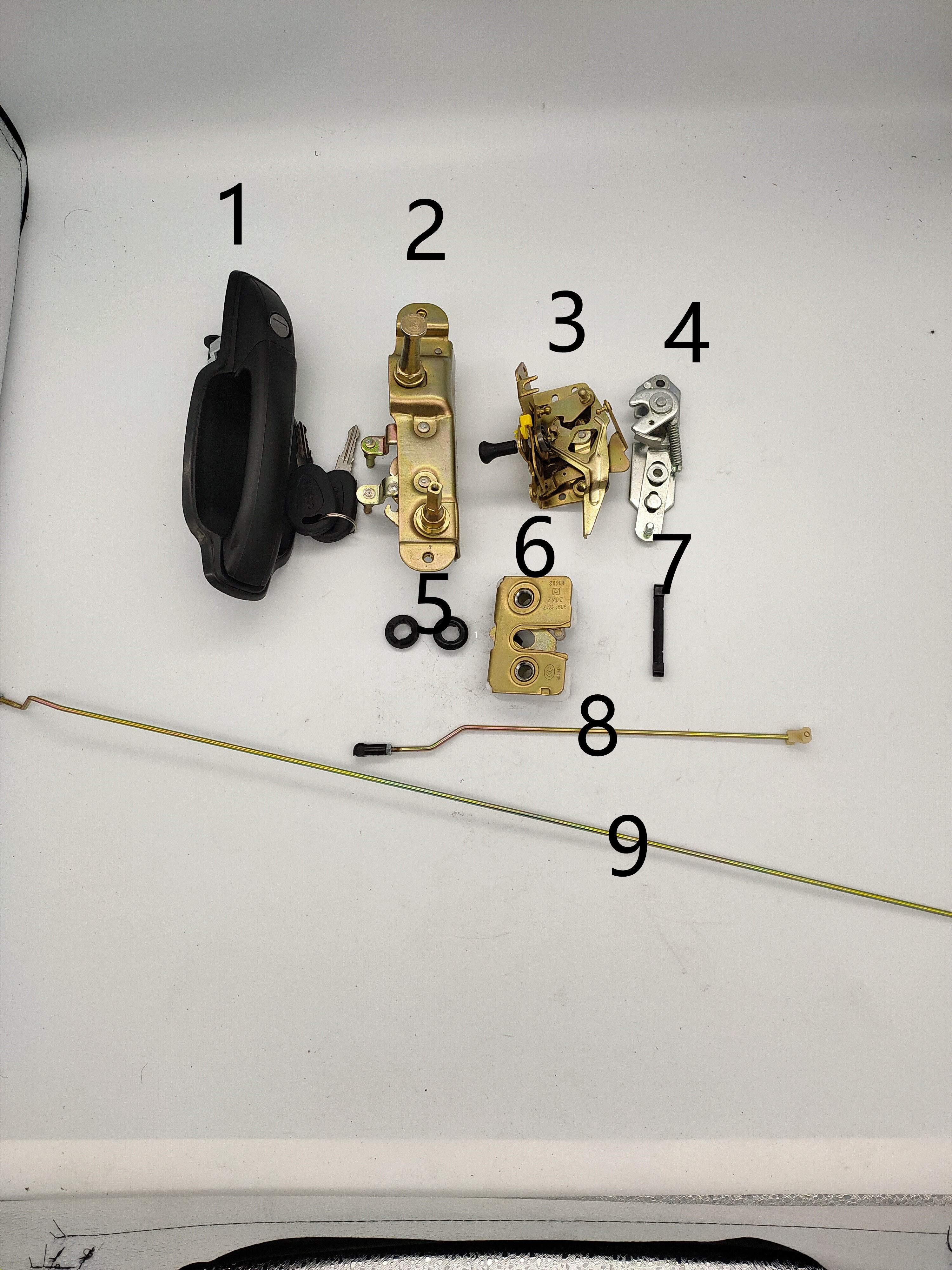 IVECO TURIN V BAODI 이중 도어 뒷문 핸들 대형 잠금 기계 잠금 블록 상단 도어 잠금 장치 완료 세트