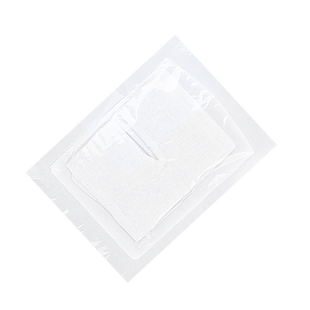 医用气切专用纱布块防护垫气管切开敷料护理垫片v型剪口开口纱布