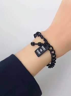 欧美冷淡风YOUME哑铃手链