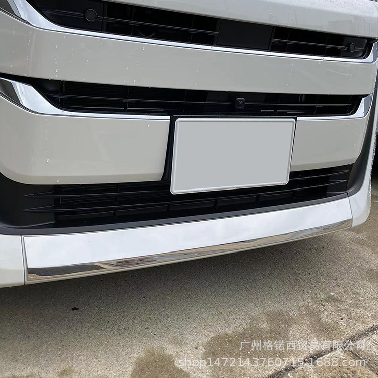 适用22款NOAH 90 前杠护角装饰条改装下格栅亮条防擦前唇饰条