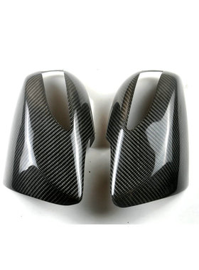 适用于08-16劳恩斯酷派Genesis Rohens 碳纤维改装后视镜罩壳贴