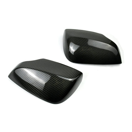 适用于斯巴鲁翼豹WRX STI LEVORG真碳纤维改装专用后视镜罩壳贴件