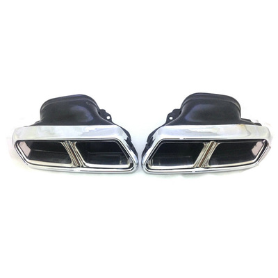 专用于奔驰W212 W222 S65 E63 AMG S 排气管改装尾喉不锈钢尾嘴