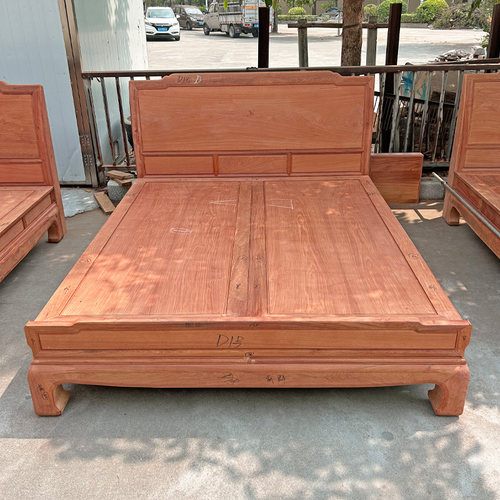 大果紫檀红木大床缅甸花梨木家具