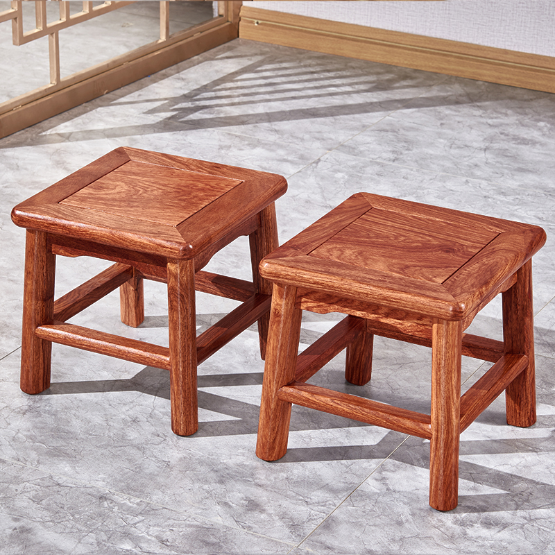 红木小方凳承宝轩刺猬紫檀换鞋凳