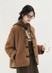 【商场同款】2025冬季新款羊羔毛外套
