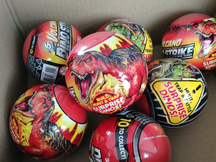 ZURU 5倍恐龙战队惊喜蛋独角兽盲盒蛋拆拆球猜猜乐男女孩玩偶玩具