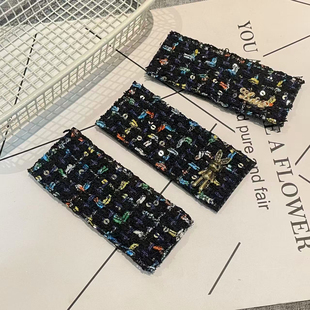 小长方块简约时尚成人儿童刘海贴香风魔法贴发贴粘头饰碎发发帖